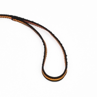 Поводок амортизирующий, 1,2-1,6 м х 1 см, чёрно-оранжевый