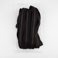 Молния рулонная металлическая, №5, 10 м, цвет чёрный/антик Молния рулонная металлическая, №5, 10 м, цвет чёрный/антик