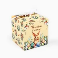Коробка складная &laquo;Светлой Пасхи&raquo;, 12&times;12&times;12 см