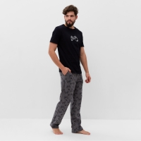 Пижама мужская KAFTAN "Game" размер 56, черный Пижама мужская KAFTAN "Game" размер 56, черный