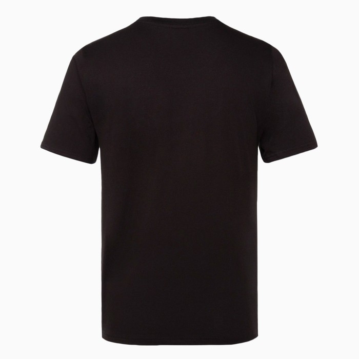 Футболка мужская новогодняя «Дед мороз», цвет чёрный, размер 52 Футболка мужская новогодняя «Дед мороз», цвет чёрный, размер 52