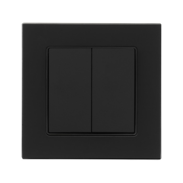 Выключатель проходной TOT Matte Glass, 10 А, 2 кл., скрытый, стекло, черный Выключатель проходной TOT Matte Glass, 10 А, 2 кл., скрытый, стекло, черный