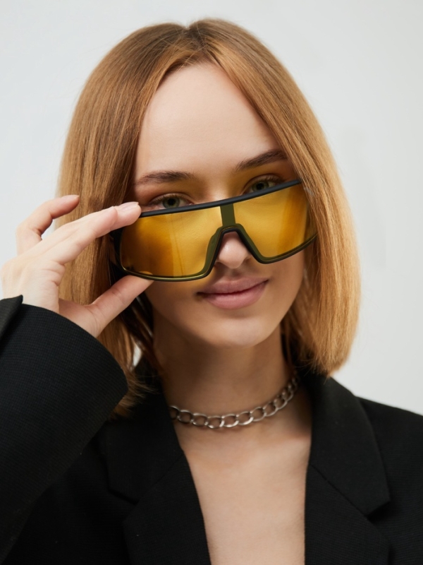 Очки солнечные спортивные поляризационные, uv 400, ширина 13.9 см, дужка 12.3 см