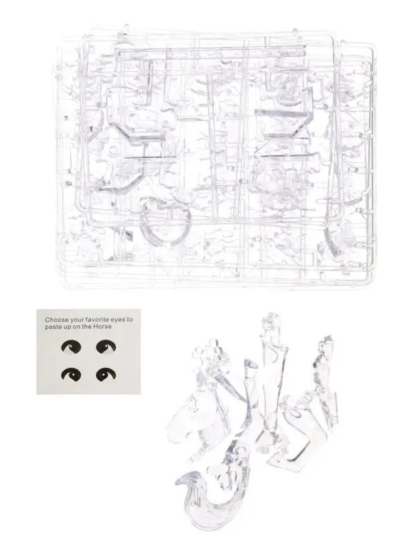 3D пазл "Лошадь" кристаллический, 100 деталей, цвета МИКС