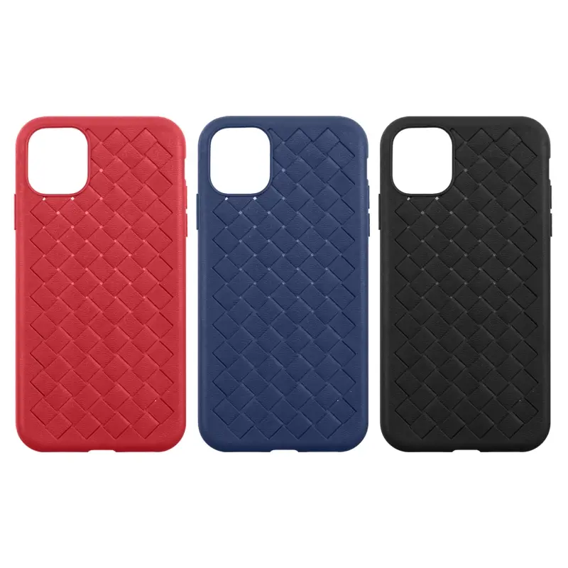 Чехол IPh 11 Pro MAX под кожу плетение