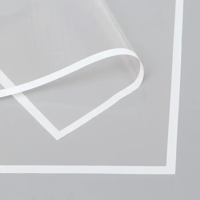 Пленка глянцевая для декора и флористики &laquo;Полоса&raquo;, белая, 58&times;58 см