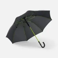 Зонт-трость с цветными спицами Color Style, зеленое яблоко, с черной ручкой