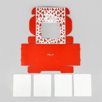 Коробка для эклеров с вкладышами &laquo;С любовью&raquo;, 20 х 15 х 5 см