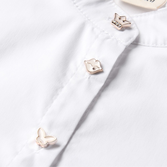 Платье для девочки MINAKU цвет белый, рост 110 см Платье для девочки MINAKU цвет белый, рост 110 см