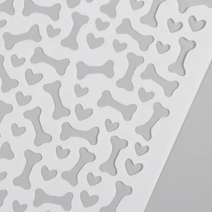 Трафарет фоновый пластик "Кости" 15х20 см