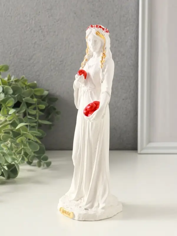 Фигурка гипс &laquo;Богиня Молодости Идунн&raquo;, 21&times;8 см, белый, с росписью