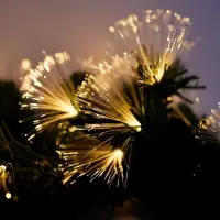 Хвойная гирлянда фиброоптическая &laquo;Вспышки&raquo; 200 см, автопереключение