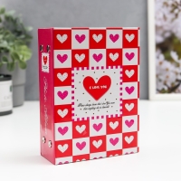 Фотоальбом на 96 фото 10х15 см "Сердца, любовь" МИКС 16,5х12,5х5 см Фотоальбом на 96 фото 10х15 см "Сердца, любовь" МИКС 16,5х12,5х5 см