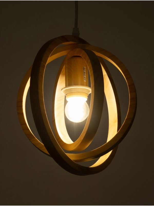 Светильник BayerLux ЭКО "Лика" 1х40Вт Е27 коричневый 25х25х100см