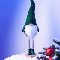 Фигура текстиль &laquo;Гном в зелёном&raquo; 54 см, 1 LED, от батареек AG13&times;3, свечение тёплое белое