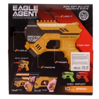 Бластер &laquo;Агент&raquo;, стреляет мягкими пулями, цвета МИКС