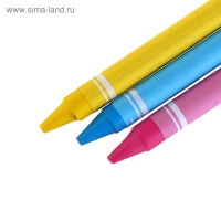 Мелки восковые 12 цветов, "Гамма" "Мультики", круглые, европодвес Мелки восковые 12 цветов, "Гамма" "Мультики", круглые, европодвес