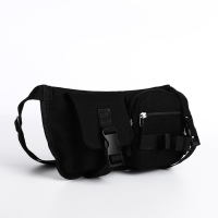 Сумка поясная на молнии, цвет чёрный Сумка поясная на молнии, цвет чёрный