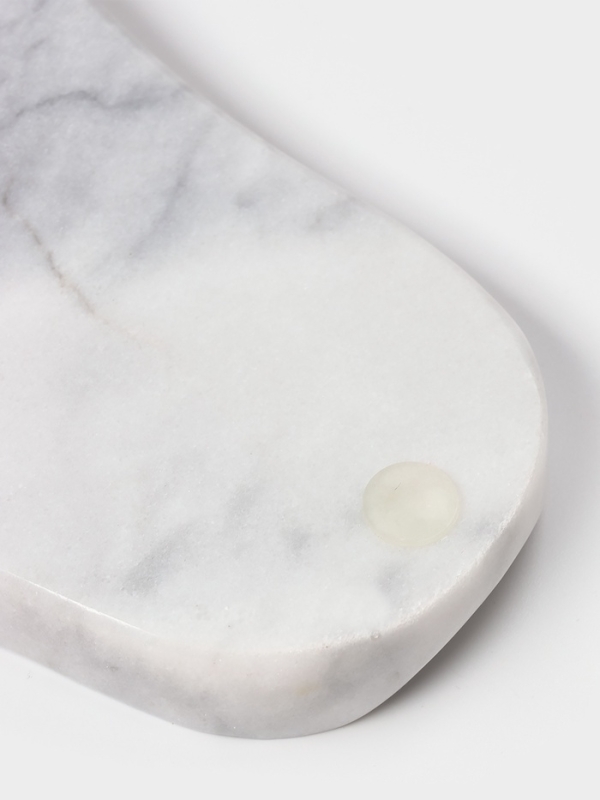 Подставка под ложку из мрамора "Marble", цвет белый