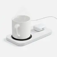 Беспроводное зарядное устройство с подогревом кружки Hot Task, белое