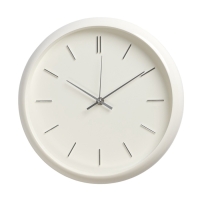 Часы настенные, интерьерные "Классика", d-30 см, со стеклом, белые