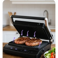 Электрогриль двусторонний КТ-4615 - 2000 Вт