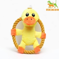 Игрушка текстильная "Цыплёнок в кольце", 18 х 13 см