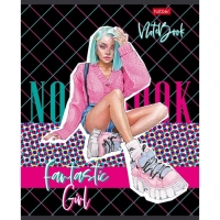 Тетрадь 60 листов в клетку, Zoomer-girl, обложка мелованный картон, блок офсет 65г/м2, 5 видов, МИКС