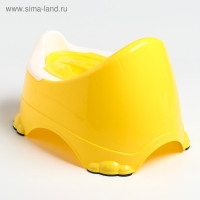Горшок детский антискользящий &laquo;Бэйби-Комфорт&raquo; с крышкой, съёмная чаша, цвет жёлтый