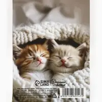 Набор мини-открыток в коробке со скрепками &laquo;Котики&raquo;, 35 штук, 8 x 10 см