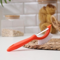 Овощечистка &laquo;Сарбо&raquo;, с щёткой, 18,5&times;5 см, цвет МИКС