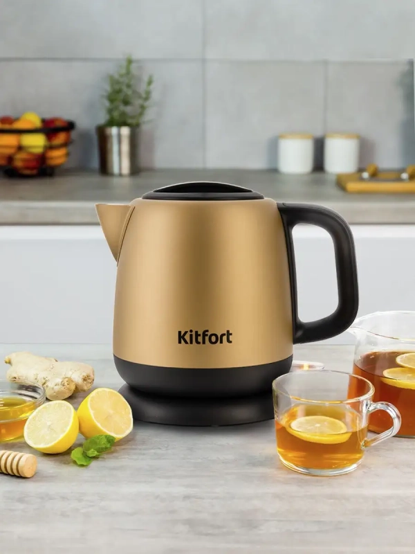 Чайник электрический маленький КТ-6111 - 1 л