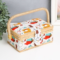 Шкатулка для рукоделия "Швейная мастерская" 9,5х19,5х13 см Шкатулка для рукоделия "Швейная мастерская" 9,5х19,5х13 см