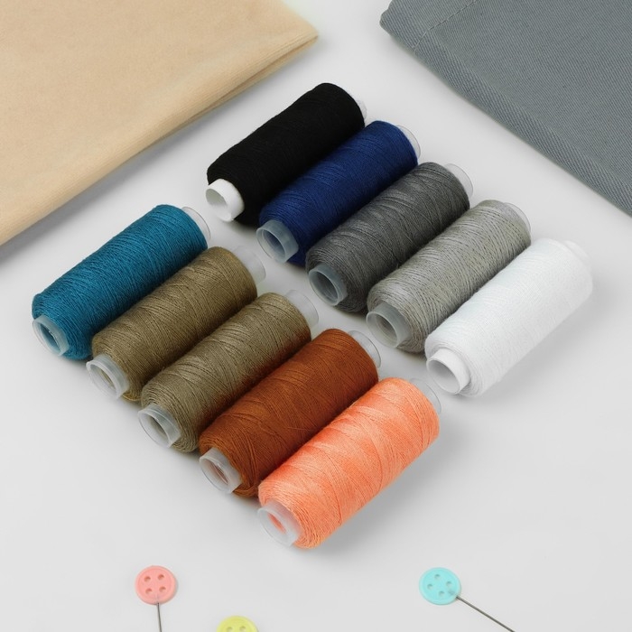 Набор ниток &laquo;Классический&raquo;, 40/2, 200 м, 10 шт, цвет разноцветный