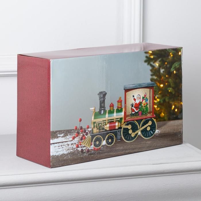 Светодиодная фигура &laquo;Паровоз&raquo; 31 &times; 17 &times; 10 см, пластик, батарейки ААх3 (не в комплекте), USB, свечение тёплое белое