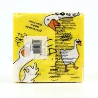 Салфетки бумажные однослойные &laquo;Гуси&raquo;, 24х24 см, 50 шт