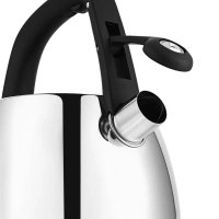 Чайник со свистком 2,5 л Mela-2,5L Серый нерж. стал