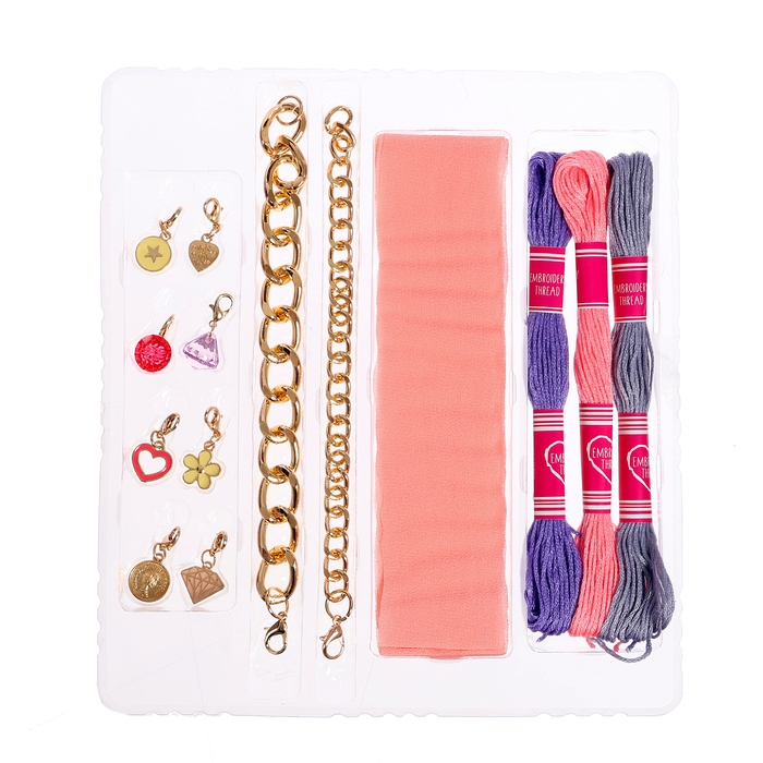 Набор для творчества &laquo;Создай украшение&raquo;, браслеты, сиреневый