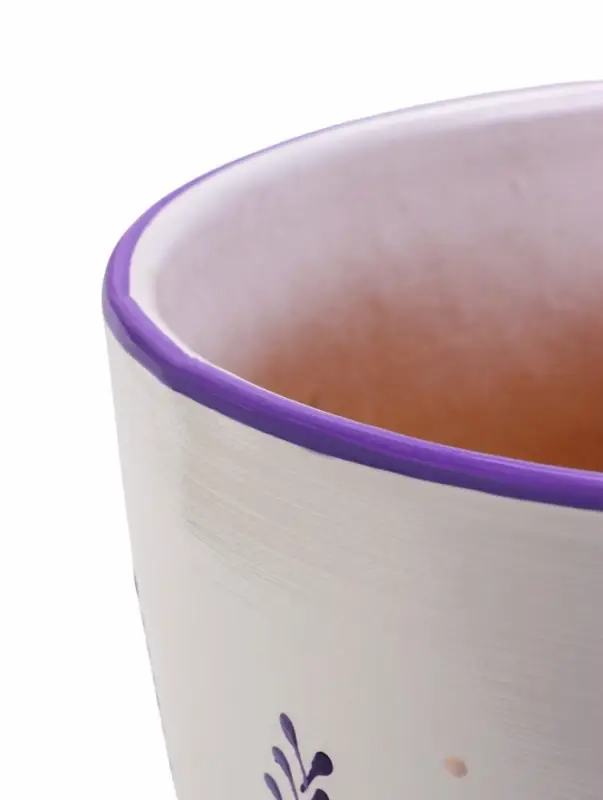 Набор горшков цветочный поддоном 4 шт 0,4 / 1 / 2,5 / 5 л керамика, Лаванда