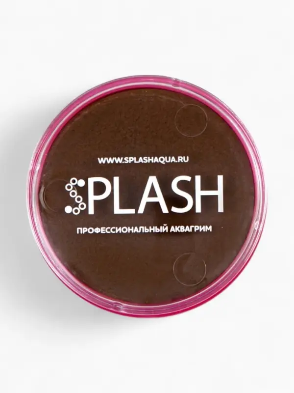 Аквагрим  в шайбе , регулярный, коричневый, 32 гр.