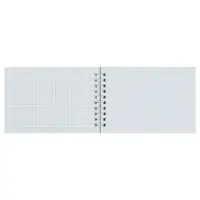 Блокнот А6 60 листов, в клетку, на гребне, для конференций, черный, обложка мелованный картон