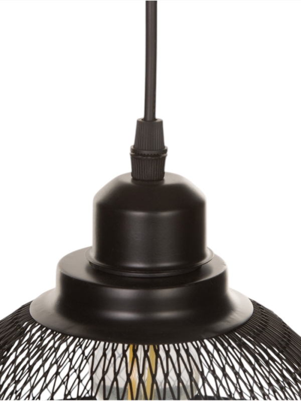 Светильник Robert 1х40Вт Е27 пр-1м черный 24х24х14см