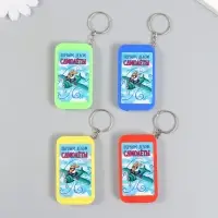 Фонарик брелок для ключей на кольце &laquo;Пёс-пилот: Первым делом самолёты&raquo;, 6.5&times;3.5&times;1 см, МИКС