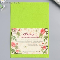 Фетр мягкий "Лайм" 1 мм (набор 10 листов) формат А4 Фетр мягкий "Лайм" 1 мм (набор 10 листов) формат А4