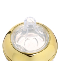 Бутылочка для кормления с наклейками &laquo;BOSS&raquo; от 0 мес., 250 мл., цвет золотой, M&B