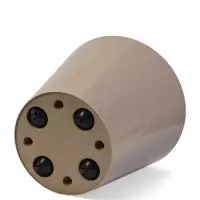 Горшок для цветов "Rosemary" D-33 см, 16 л с дренажной вставкой на колесиках, бежевый