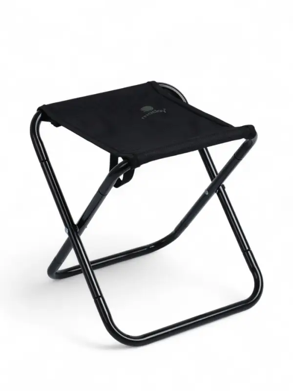 Стул туристический складной, 25 х 23 х 27 см, до 80 кг, черный