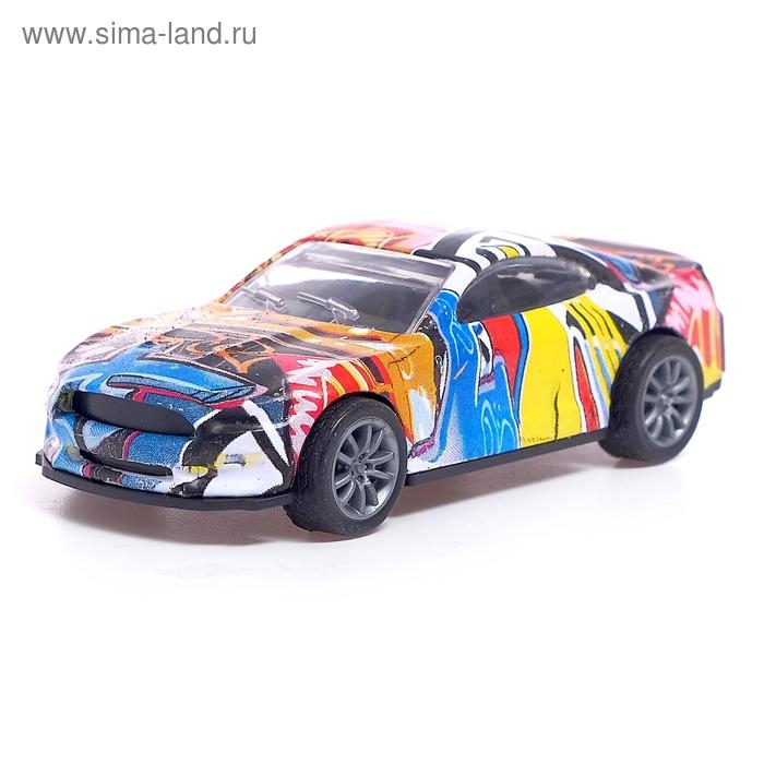 Машина металлическая &laquo;Граффити&raquo;, инерция, МИКС