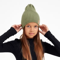 Шапка детская MINAKU р-р 56-58, цв.зелёный Шапка детская MINAKU р-р 56-58, цв.зелёный