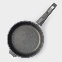 Сковорода Мечта &laquo;Гранит&raquo;, d=22 см, съёмная ручка, антипригарное покрытие, алюминий, серая